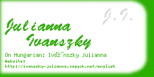 julianna ivanszky business card